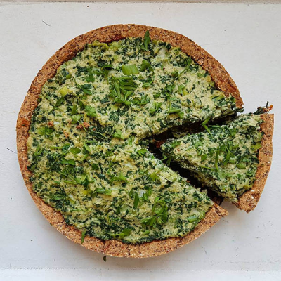 Spinach and Cream Quiche