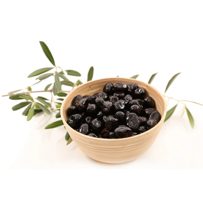 Raw Organic Dried Black Botija Olives with Herbs