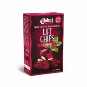 Raw Organic Beetroot Crisps